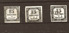 Lot timbres France oblitérés " TAXE    "  15 cts noir ( variétés )