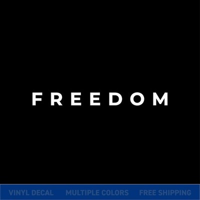 Freedom USA Patriotic Vinyl Decal Sticker Car Window Waterproof Charlie Kirk