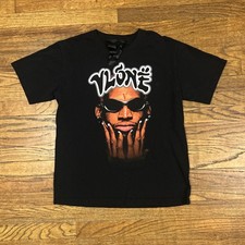 Dennis Rodman Vlone T Shirt Size Medium V Tag Double Sides Authentic Made In USA