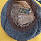 Hanna Hats Donegal Tweed Newsboy Ivy Cap Brown Wool Irish Made Vintage Small — photo 5
