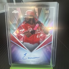 2026 Topps Chrome Elly De La Cruz 75th Diamond Autograph /5!! Reds
