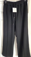 Ladies Black Trousers John Lewis Smart Trousers Size 10 BNWT RRP 49.00