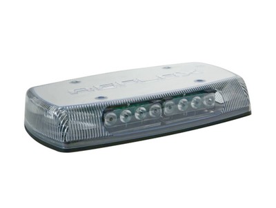 ECCO Reflex 5590 15 LED Minibar Clear Lens w/ Amber LEDs Permanent Mount