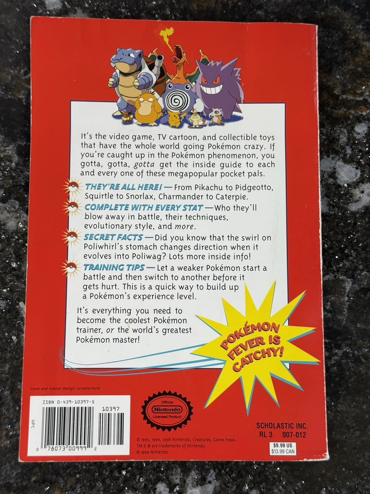 The Official Pokémon Handbook 1999 1st Edition Scholastic Nintendo Vintage NICE! - Image 3 of 4