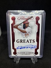 2022 Panini Flawless - Greats Autographs Vladimir Guerrero #GA-VG Ruby #/20 (AU)