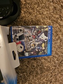 Sony PS Vita Black Handheld Console with Charger, Case, And Persona 4 GOLDEN