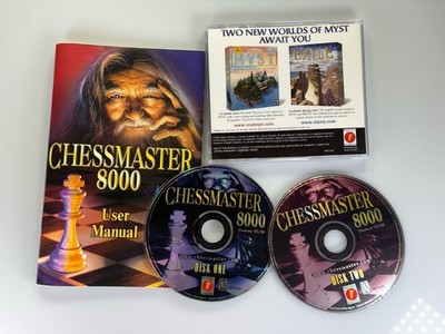 Chessmaster 8000 (PC, 2000) Mattel Interactive - Game Discs, Manual And OEM Case
