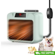 Dog House Heater PTC Heating 300W 600W Indoor Outdoor Pet Safe Wall Mount New