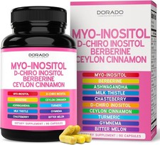 Myo-Inositol  D-Chiro Inositol Supplement For Women 90 Capsules, 40:1 Ratio My