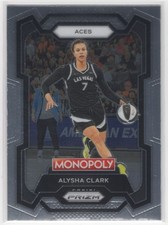 #7 Alysha Clark 2024-25 Prizm Monopoly WNBA Base * Las Vegas Aces