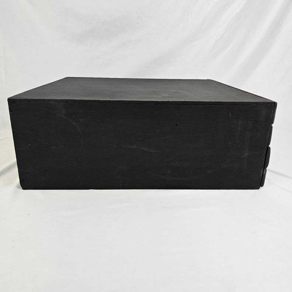 Gabinete carrete de mesa vintage joyería maquinista joyeros almacenamiento 4 cajones roble Foto 4 de 4