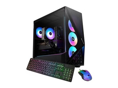iBUYPOWER Slate Gaming PC Desktop Computer AMD Ryzen 7 8700F CPU, NVIDIA GeForce