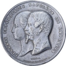 [#1528550] France, Medal, Eugénie et Napoléon III, Palais de l'Industrie, 1855, 