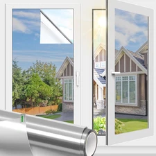 Window Film Tint for Home 35.4 Inch X 32.8 Feet Silver