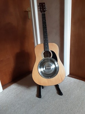 Hundenapf Resonator Gitarre. Fun Instrument. Toller Klang Passiver Piezo Tonabnehmer.