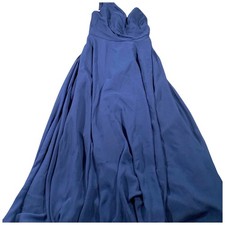 Celebrate DB Studio Dress Womens 4 Blue Chiffon One Shoulder Maxi Gown Gala Prom