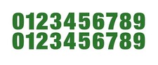 0-9 Reflective Numbers Green Sticker Vinyl Decal pick 1"-12" Set Of 20 RV2-2 