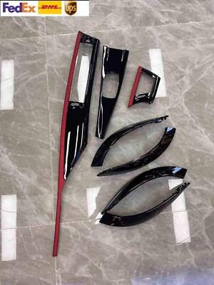 FOR BMW F30 F31 F34 M PERFORMANCE GLOSS BLACK RED SPORT INTERIOR