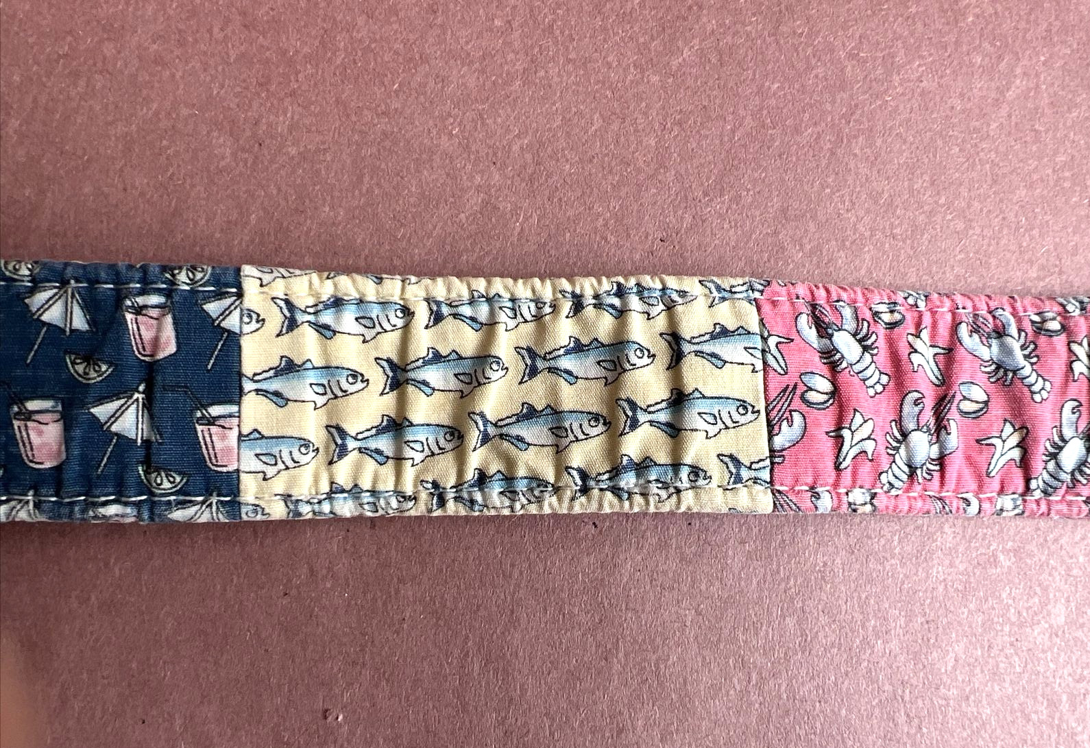 Vineyard Vines Ocean Themed Patchwork D Ring Belt… - image 5