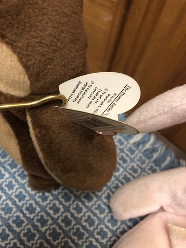 beanie baby tY Hoppity hoot Waddle Aurora Seaweed Plush Rabbit htf - Picture 7 of 10