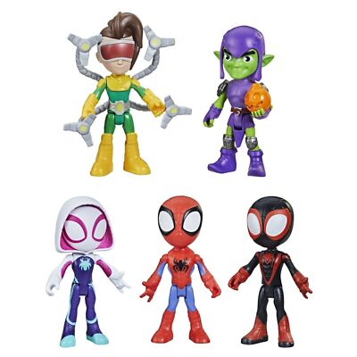Tsum Tsum Marvel Spider-Man Deluxe Set – 7 Figure Personaggi E Accessorio – Regalo Collezionisti