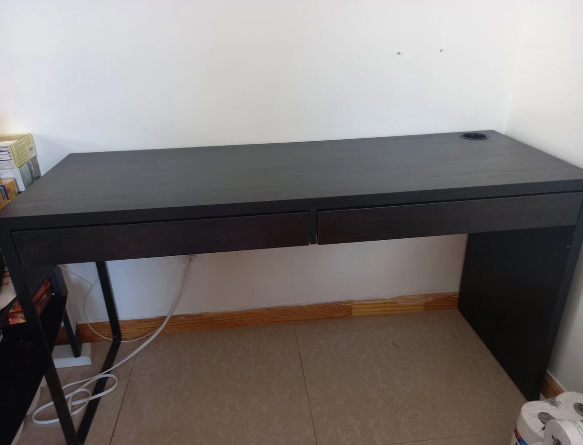 Ikea Micke Desk Black Brown eBay