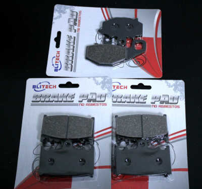 Ｆ F+R Brake Pads Kawasaki ZX 600 E Ninja ZX6 (1993-95) ZZR 600 (1996