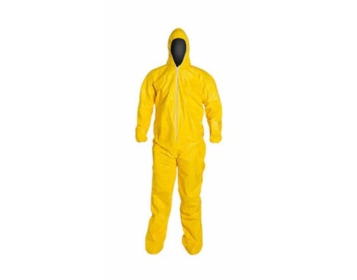 Dupont Chemical-Resistant Coveralls QC122S YL QC122SYLMD001200 - Size Medium - Y video thumbnail