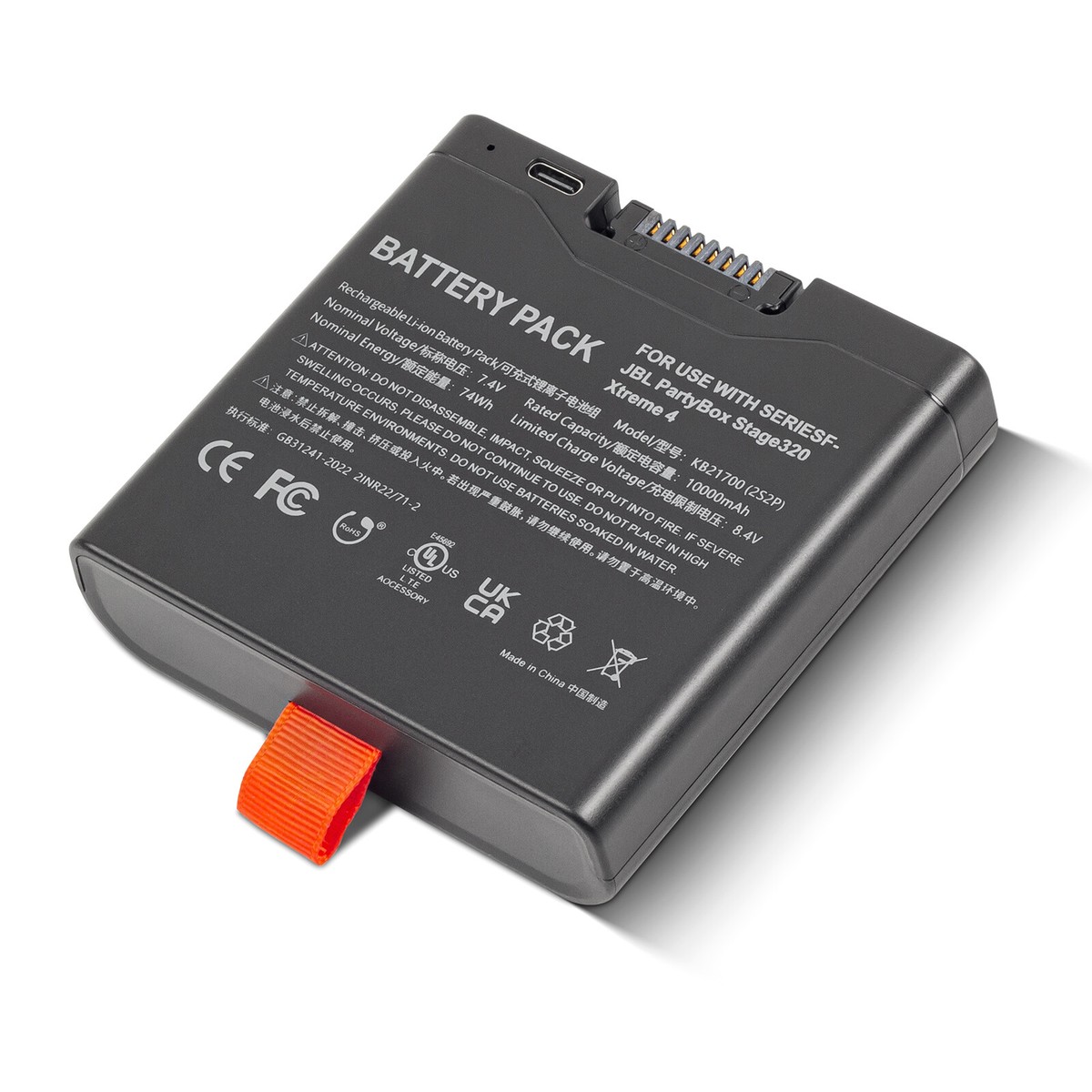 Batteria Di Ricambio Per Altoparlanti JBL Laden 4 - 3,7V Li-Ion, 10200 MAh, 37,7 Wh, 100% Compatibile - 4