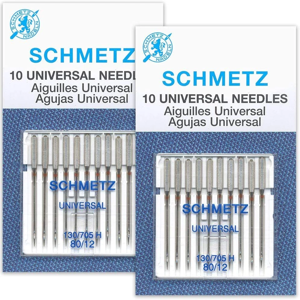 Universal (Regular) Sewing Machine Needles/Schmetz, Assorted Sizes x 10 pack box