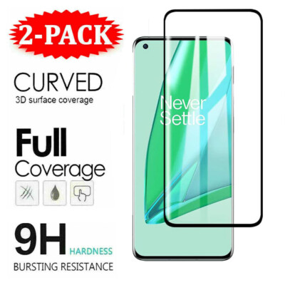 2 x Full Tempered Glass Guard Screen Protector For OnePlus 10T 11 6T 7T 8T 9 Pro