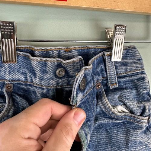 Vintage Little Levis Boys Blue Orange Tab Denim Jeans Size 6 Regular 2190216 - Picture 5 of 14