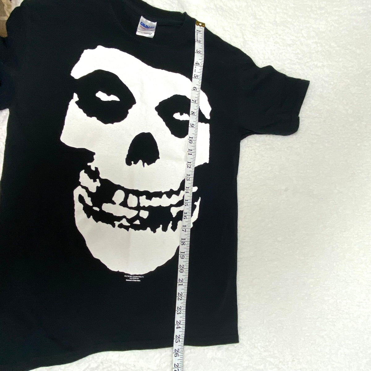 Vintage Misfits 2001 Horror Punk Rock Band Double Sided Gildan T