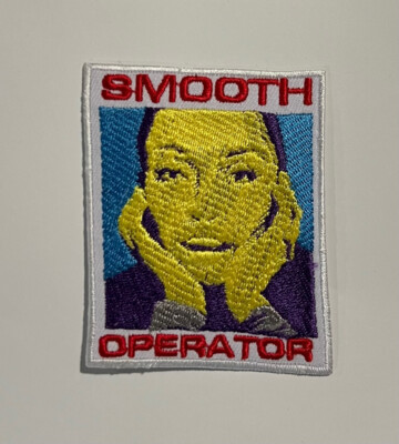 Sade Smooth Operator Patch - lovers rock - sweetest taboo - iron on embroidered