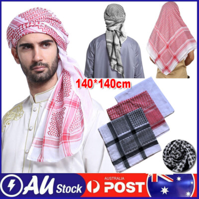 Arabic Turban Hijab Palestine Bandana Muslim Shemagh Scarf