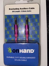 Aux Cable 3.5mm Male to Male Auxiliary Audio Nylon Braided Cord