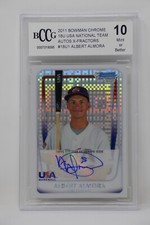 2011 Bowman Chrome USA X-Fractor Albert Almora AU/299 Rookie Beckett 10 MINT