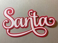 Santa Layered Die Cut Scrapbooking Embellishment