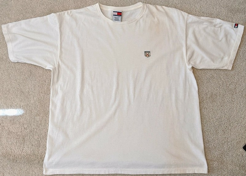 Men's Tommy Hilfiger white t-shirt XL vintage 1990's