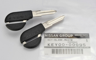 Z32 Key Genuine Nissan Fairlady Z Z32 type 300ZX 90-96 Master key black raw ...