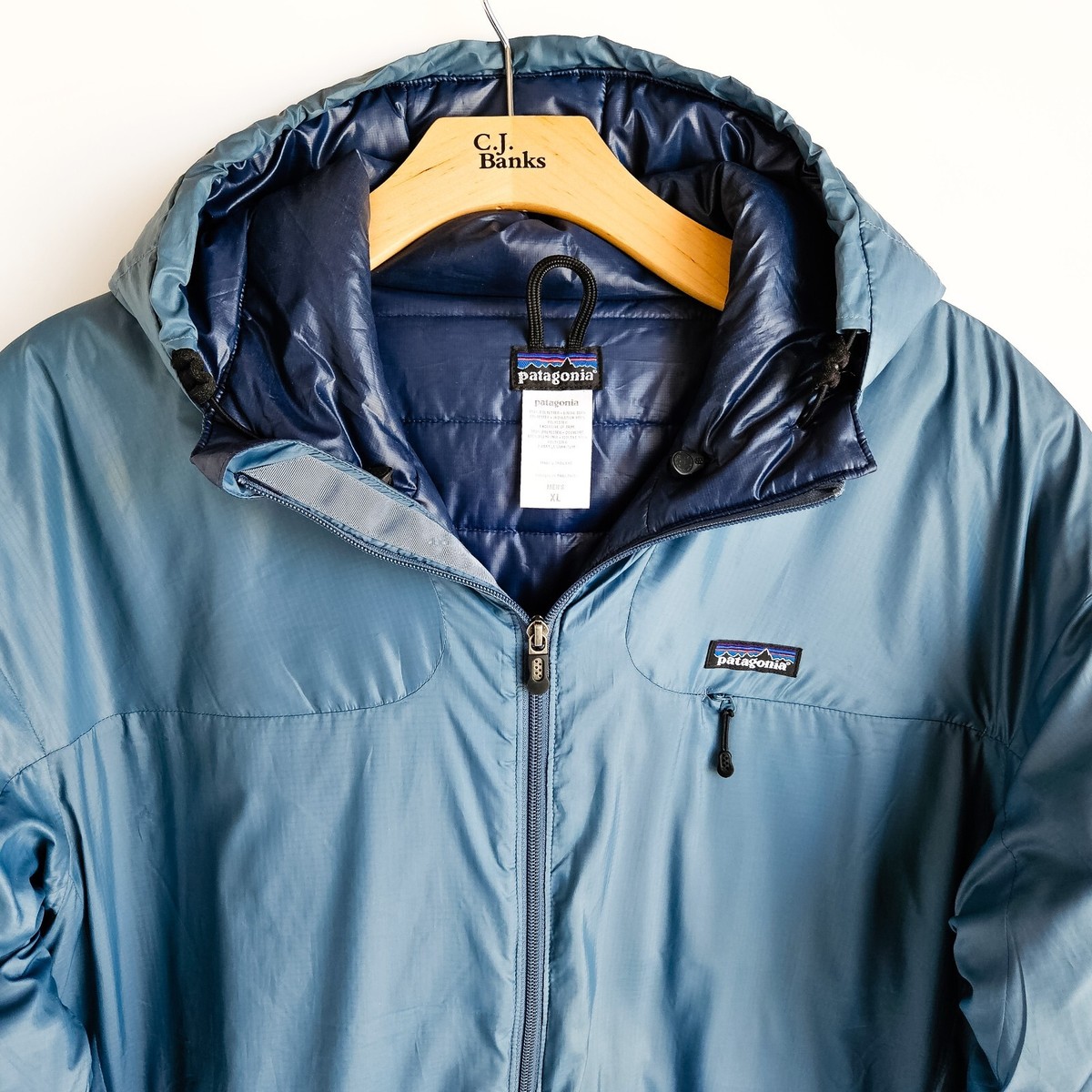 Patagonia Micro Puff Hooded Jacket Mens XL Blue 83973 Great Patagonia Micro Puff Hooded Jacket Mens XL Blue 83973 Great