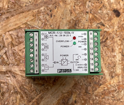 Phoenix Contact   MCR-F/U-100K/V (P/N 2808255)   0 100 kHz Frequency Transducer