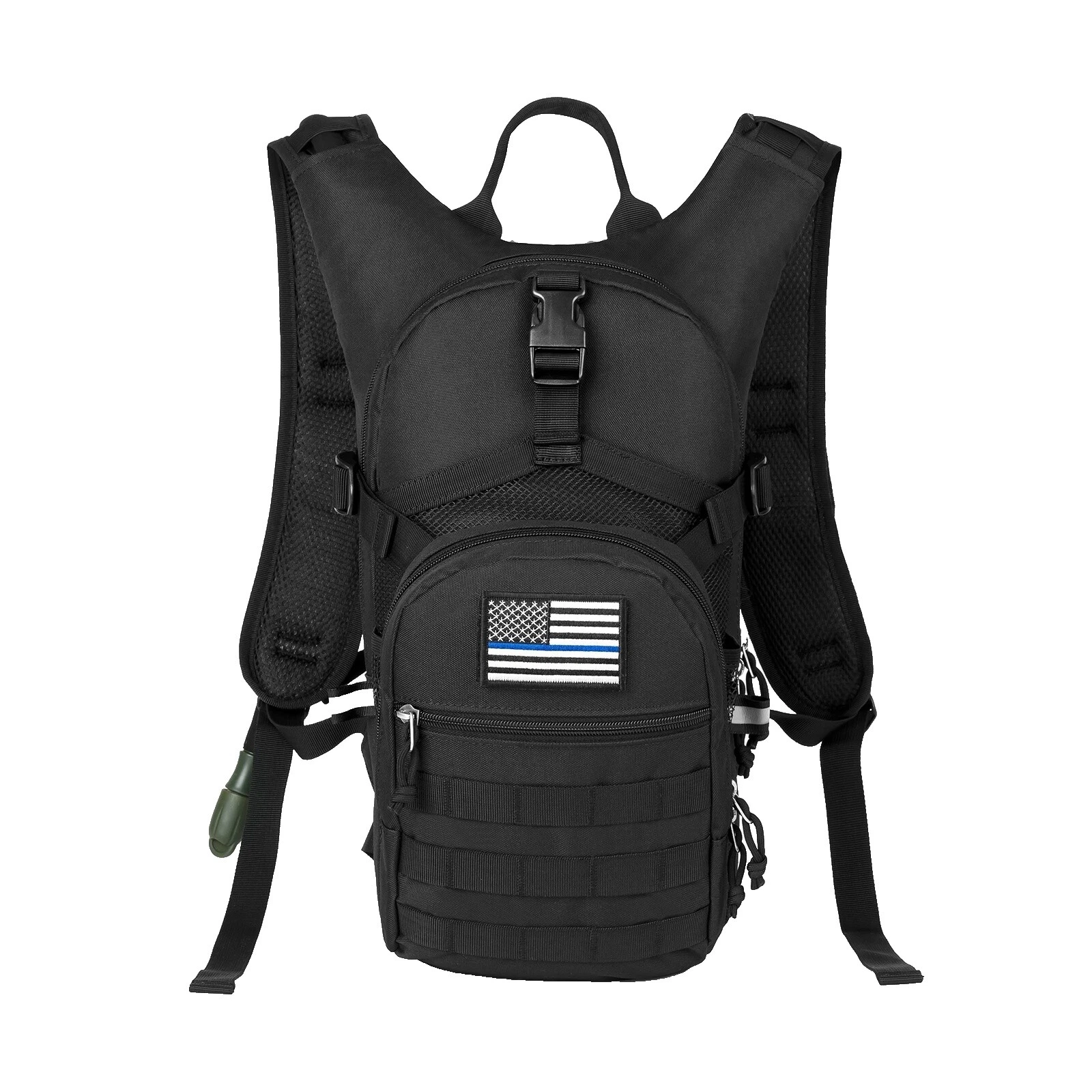 Mochila de Hidratación Negro Lona paquetes de hidratación para Senderismo