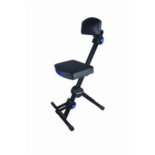 Guitar Playing Seat with Back Rest Musicians Chair Stool Live Performance Stage 