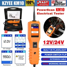 KZYEE KM10 Powescan Circuit Tester Electrical System Diagnostic Tool 12V 24V
