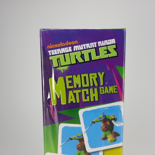 Nickelodeon Teenage Mutant Ninja Turtles Memory Match Gioco Cardinale NUOVO - Foto 4 di 10