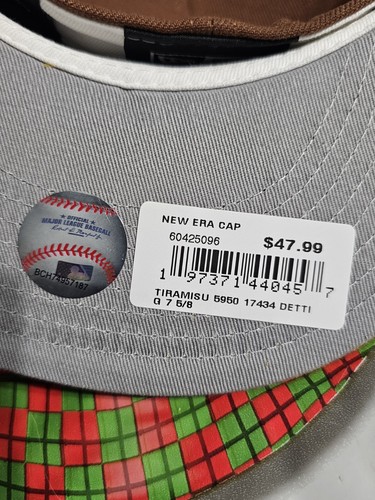 Men's New Era Brown Detroit Tigers Tiramisu 59FIFTY Fitted Hat 7 5/8 Cap - Picture 4 of 5