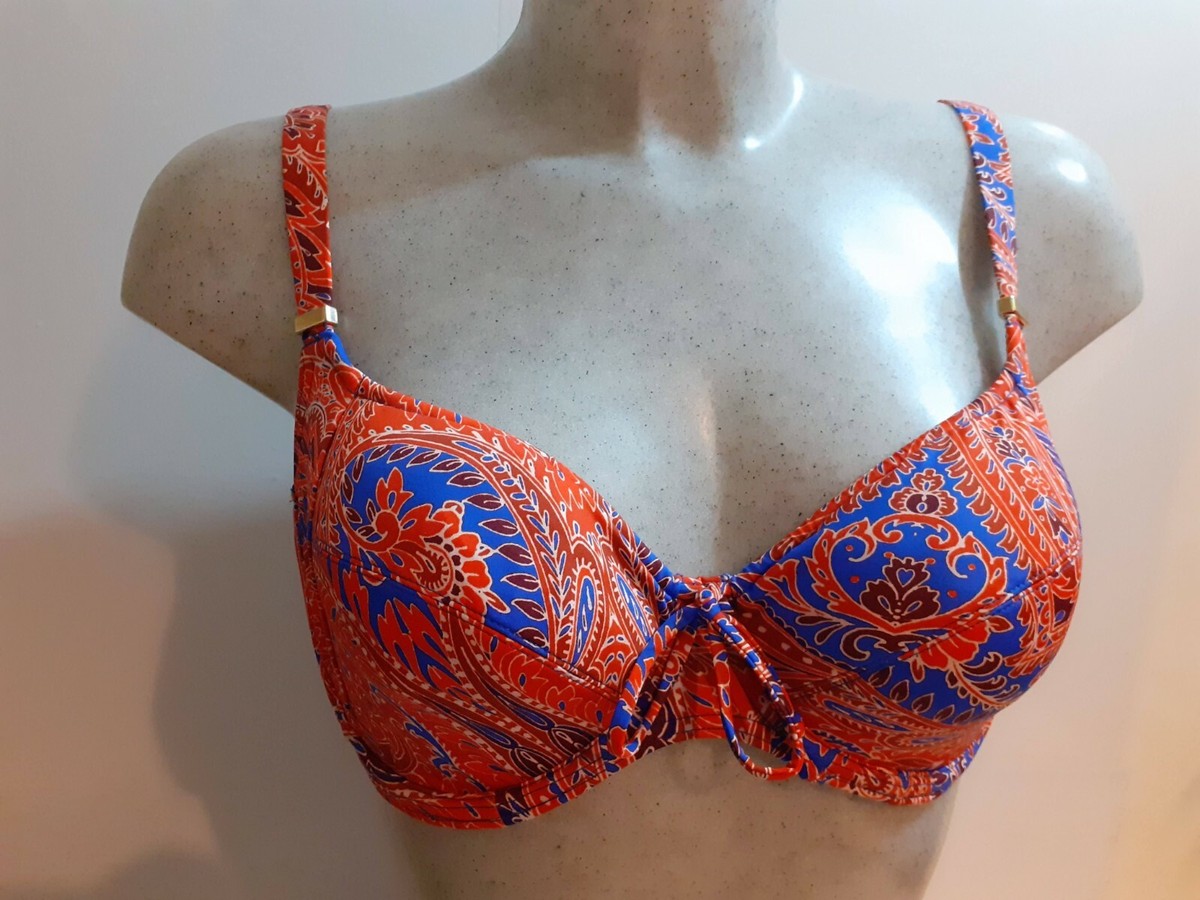 Bikini PrimaDonna POP Haut Bonnet D Et Bas Taille 40 - Motif Pois Bleu Nuit, Neuf Avec étiquettes
