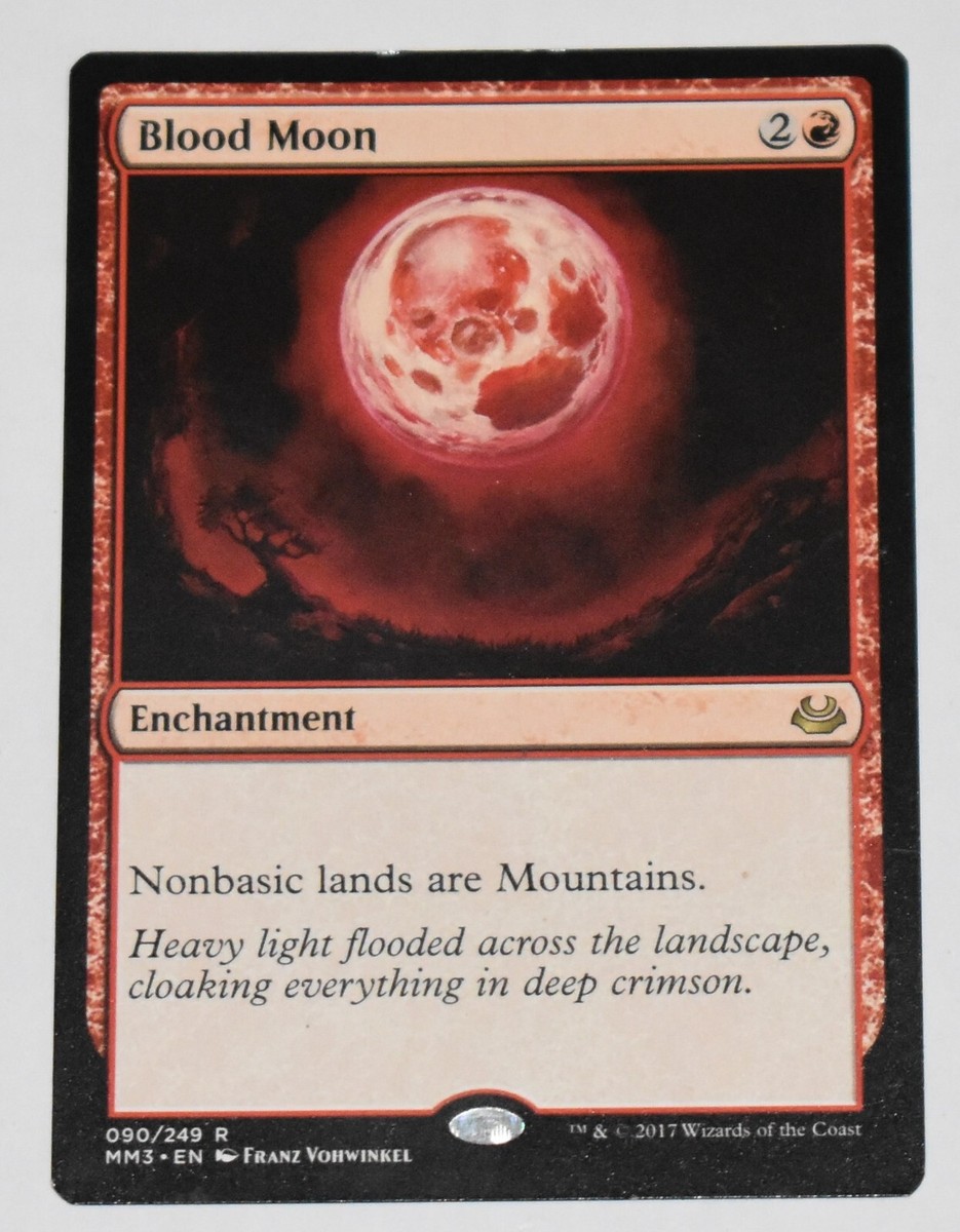 mtg modern masters 2017 cards BLOOD MOON Red Rare ENCHANTMENT Modern Masters 2017 MTG Card