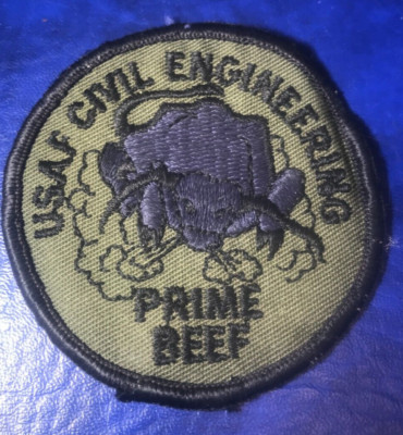 Vietnam Era USAF Civil Engineering Prime Beef Patch